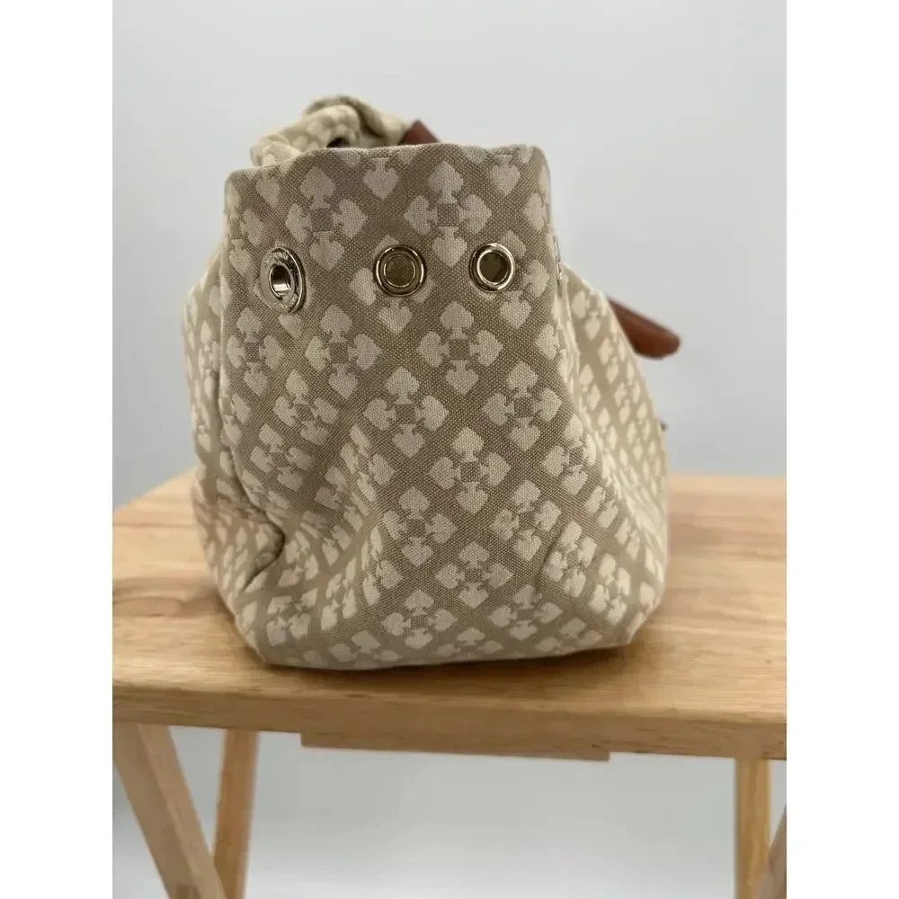 KATE SPADE Beige Classic Stevie Bag Tote Purse - Diaper Baby Shoulder Bag - Picture 8 of 16